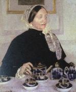 lady at the tea table, Mary Cassatt